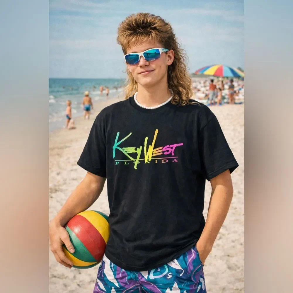Vintage Key West Tee Neon G2